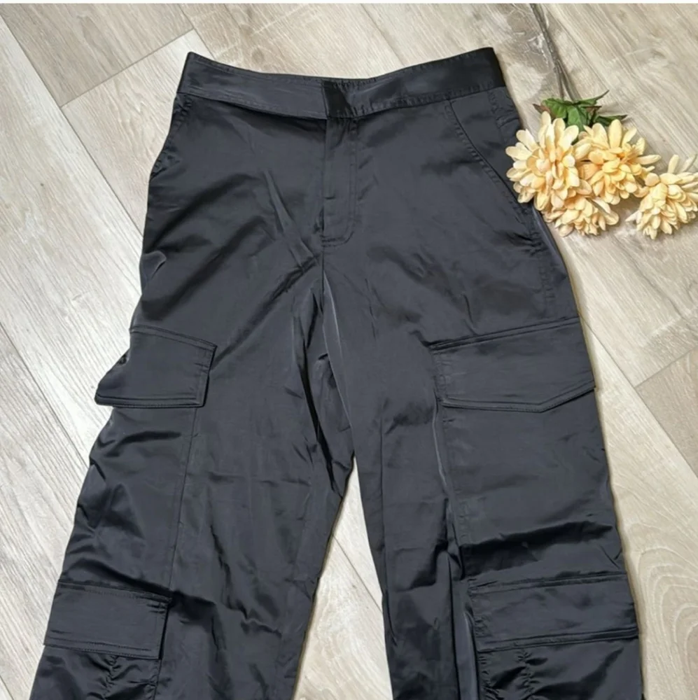 Zara satin cargo pants - Picture 3 of 7